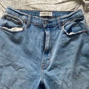 abercrombie ankle straight jeans size 10 regular.